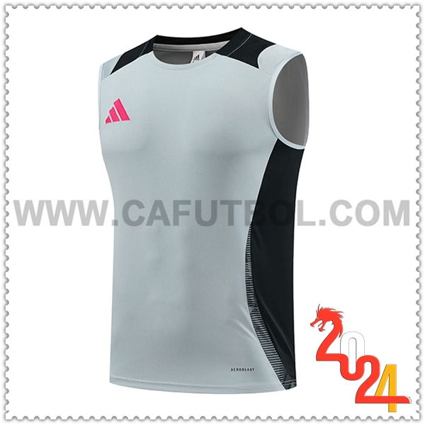 Chalecos De Futbol Adidas Gris/Negro/Rosa 2024 2025