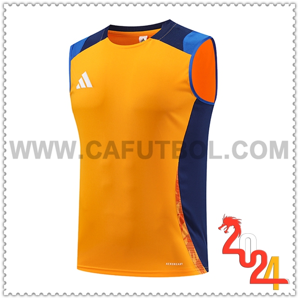 Chalecos De Futbol Adidas Naranja/Azul 2024 2025