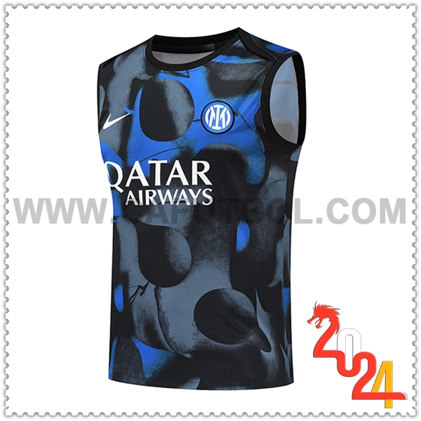 Chalecos De Futbol Inter Milan Negro/Gris/Azul 2024 2025