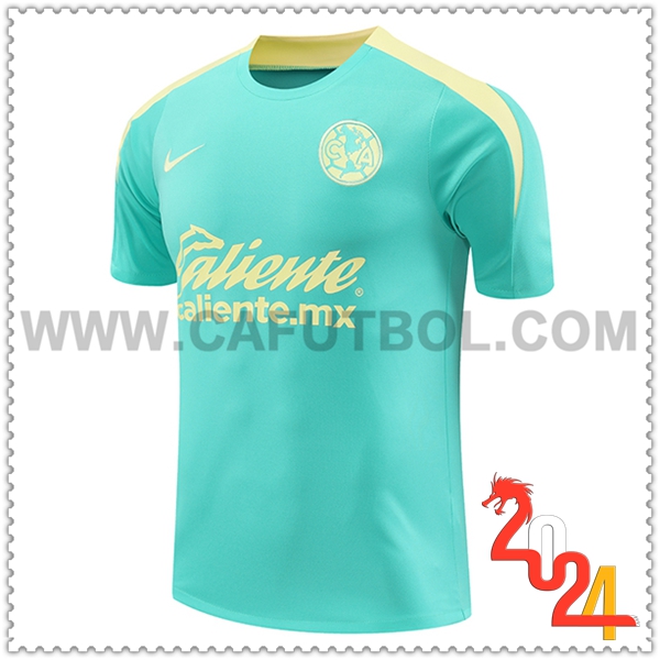 Camiseta Entrenamiento Club America Verde/Amarillo 2024 2025