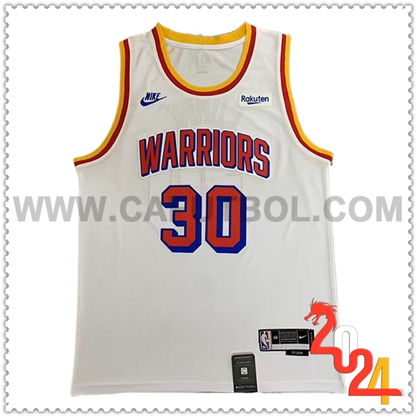 Camisetas Golden State Warriors (CURRY #30) 2024/25 Blanco/Rojo