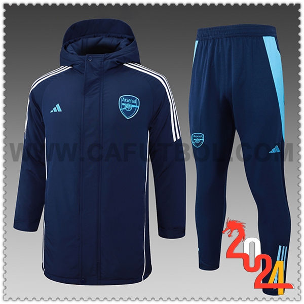 Chandal Plumas Con Capucha Arsenal azul real 2024 2025