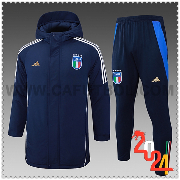 Chandal Plumas Con Capucha Italia azul real 2024 2025