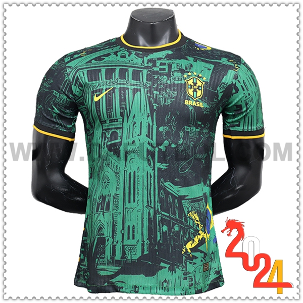 Camiseta Equipo Brasil Verde Edicion especial 2024 2025