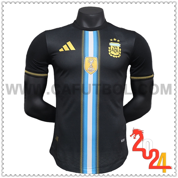 Camiseta Equipo Argentina Negro Edicion especial 2024 2025