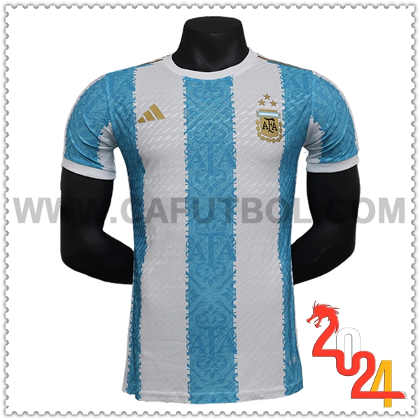 Camiseta Equipo Argentina Bleu Blanco Edicion especial 2024 2025