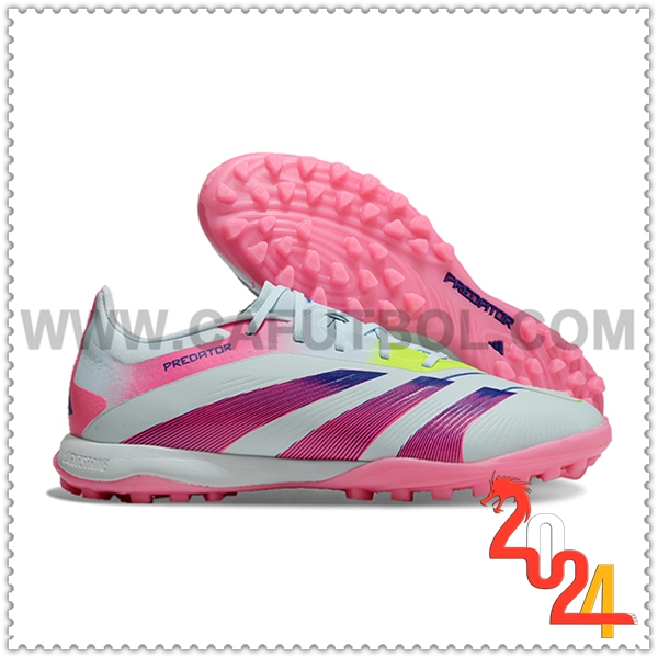 Adidas Zapatos Futbol PREDATOR 24 ELITE TF BOOTS Blanco/Rosa