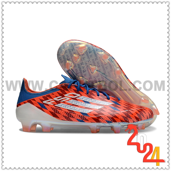 Adidas Zapatos Futbol F50 ELITE FG Naranja/Negro/Azul