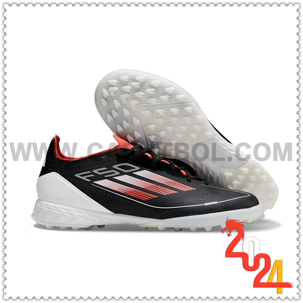 Adidas Zapatos Futbol F50 PRO TF Negro/Blanco/Rojo