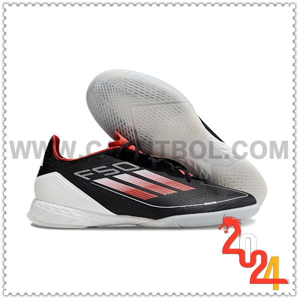 Adidas Zapatos Futbol F50 PRO IC Negro/Blanco/Rojo