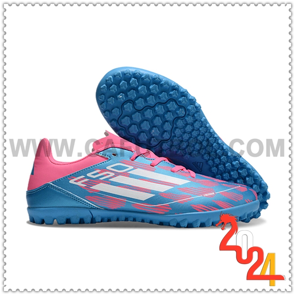 Adidas Zapatos Futbol F50 CLUB TF Azul/Rosa/Blanco