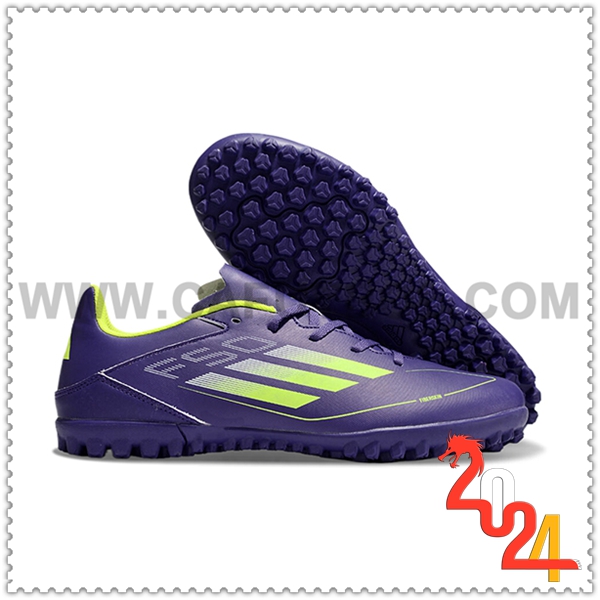 Adidas Zapatos Futbol F50 CLUB TF Violeta/Verde