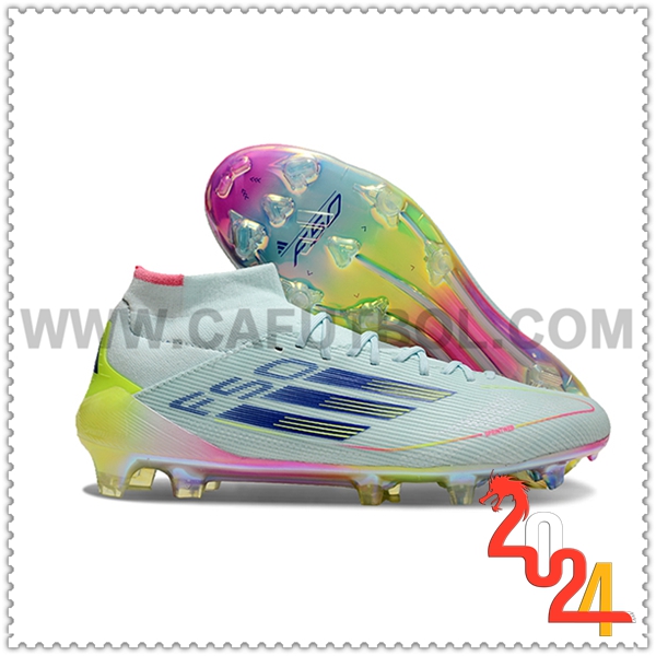 Adidas Zapatos Futbol F50 ELITE MID FG W Azul/Violeta/Amarillo