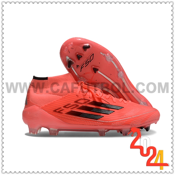 Adidas Zapatos Futbol F50 ELITE MID FG W Naranja/Negro