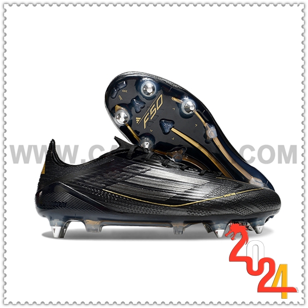 Adidas Zapatos Futbol F50 ELITE SG Negro/Amarillo