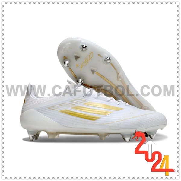 Adidas Zapatos Futbol F50 ELITE SG Blanco/Amarillo