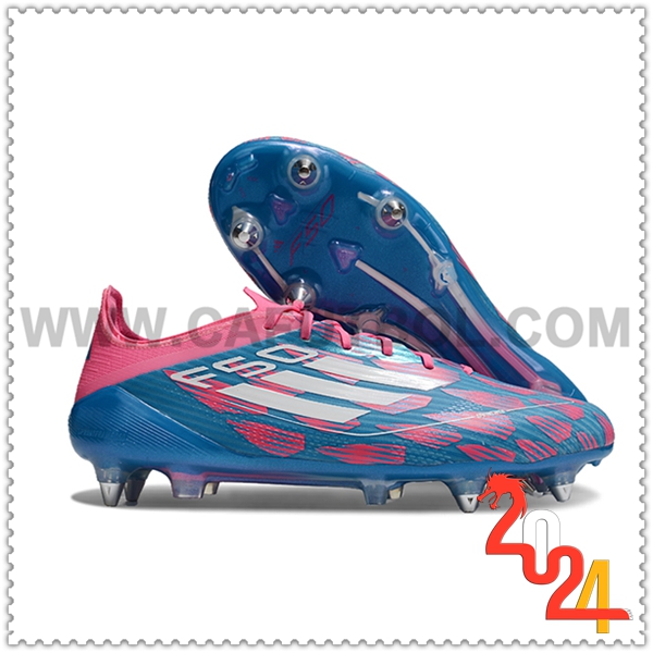 Adidas Zapatos Futbol F50 ELITE SG Azul/Rosa/Blanco