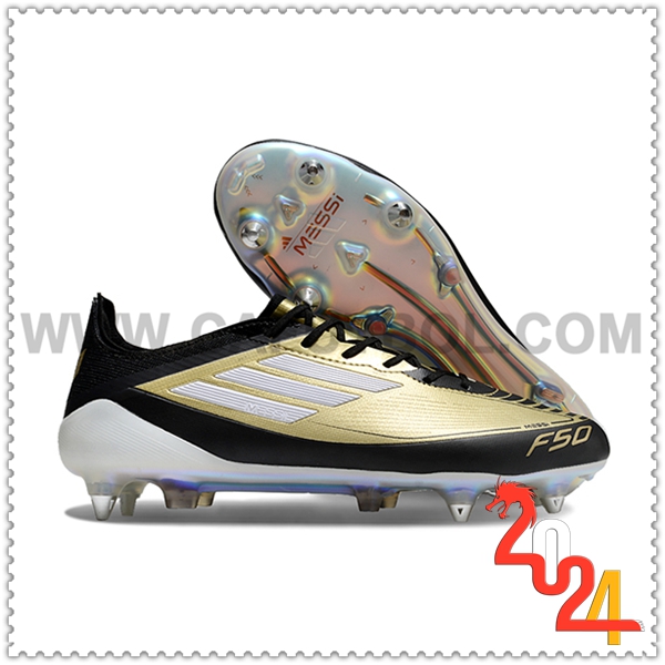 Adidas Zapatos Futbol F50 ELITE SG Negro/Amarillo/Blanco