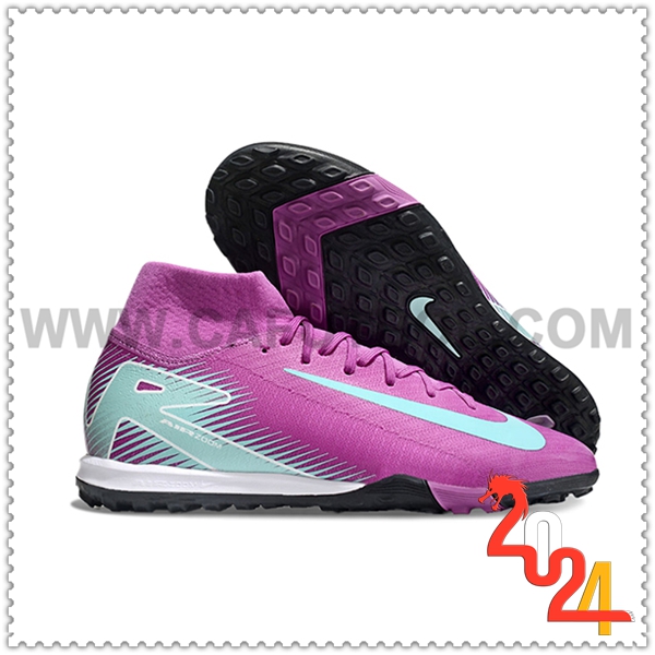 Nike Zapatos Futbol Air Zoom Mercurial Superfly X Elite TF Violeta/Azul