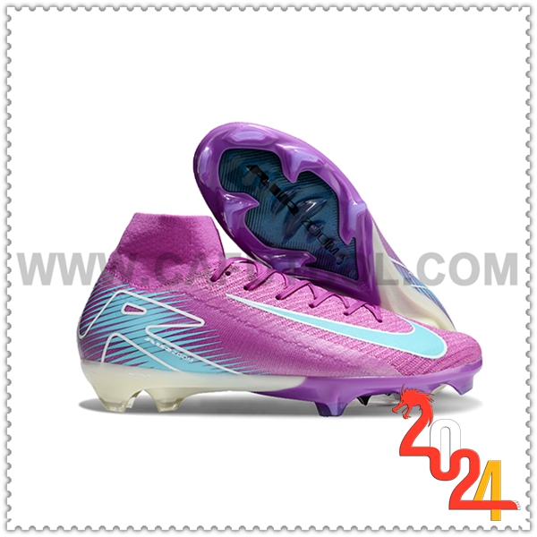 Nike Zapatos Futbol Air Zoom Mercurial Superfly IIX Elite FG Violeta/Azul