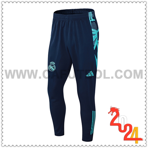 Pantalones Entrenamiento Real Madrid Azul/Verde 2024 2025 -02