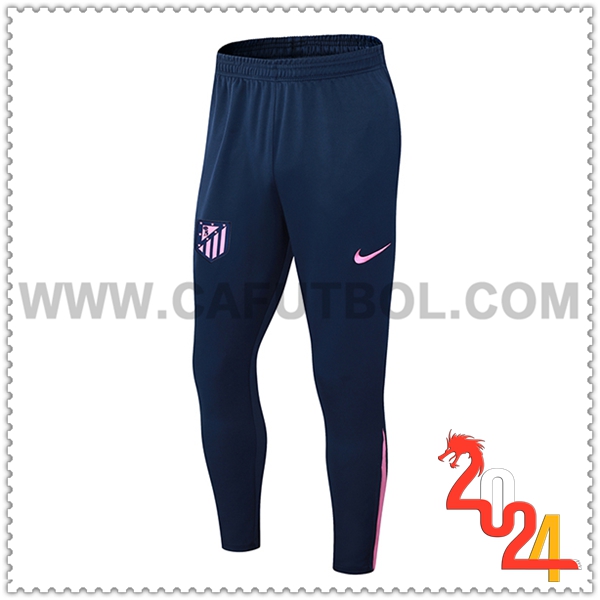 Pantalones Entrenamiento Atletico Madrid Azul/Rosa 2024 2025