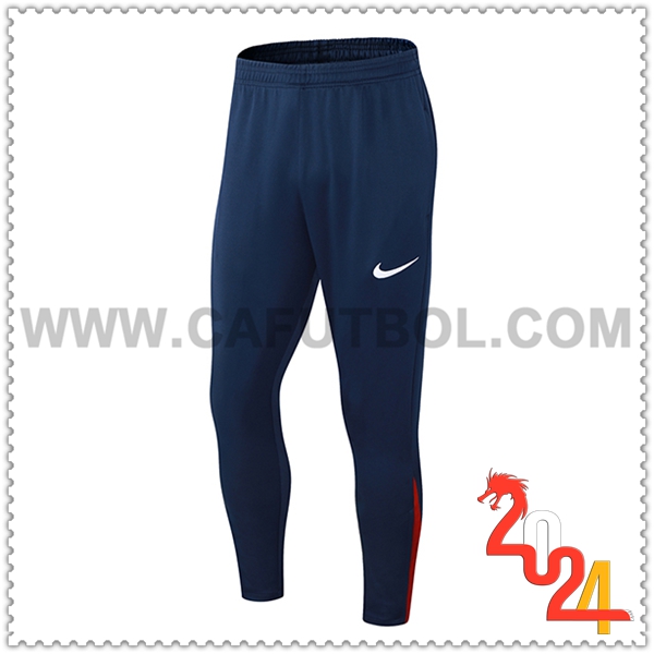 Pantalones Entrenamiento Nike Azul/Rojo 2024 2025