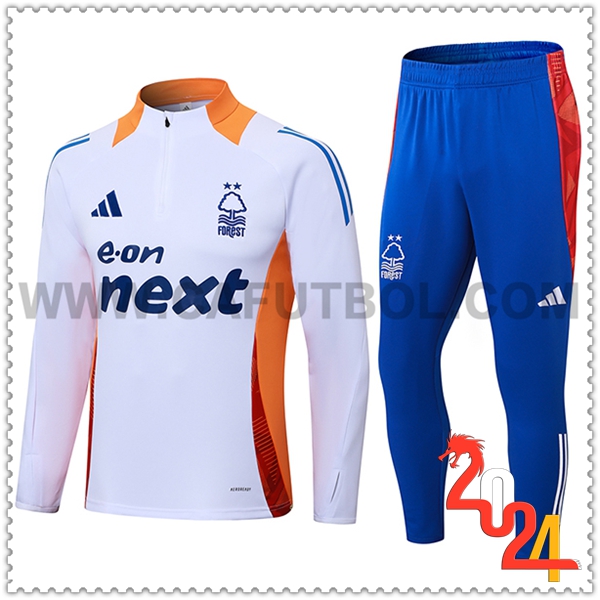 Chandal Futbol Nottingham Forest Blanco/Naranja/Azul 2024 2025