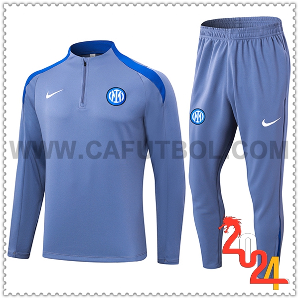 Chandal Futbol Inter Milan Gris/Azul 2024 2025