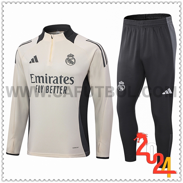 Chandal Futbol Real Madrid Beige/Gris 2024 2025 -02