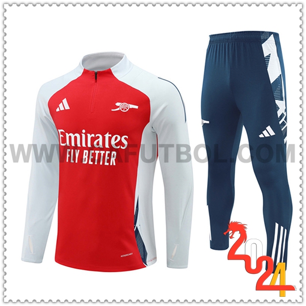 Chandal Futbol Arsenal Blanco/Rojo 2024 2025