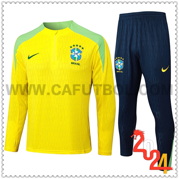 Chandal Futbol Brasil Amarillo/Verde 2024 2025 -03