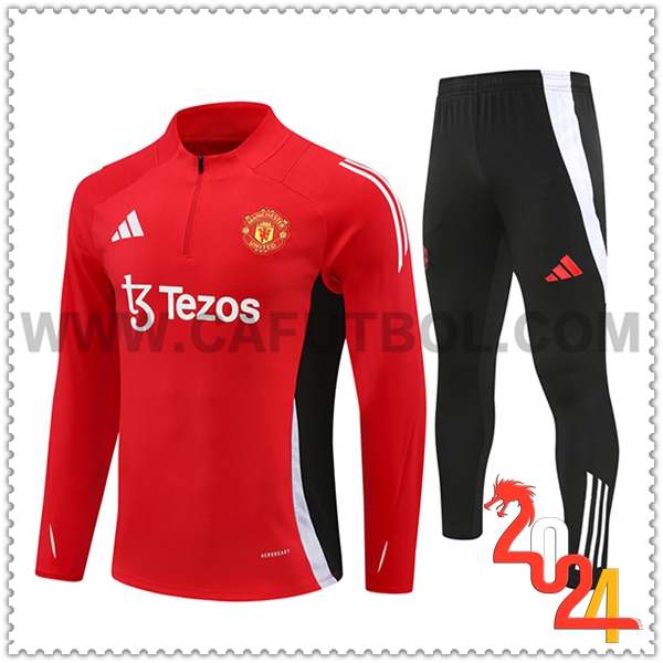 Chandal Futbol Manchester United Rojo/Negro/Blanco 2024 2025 -02