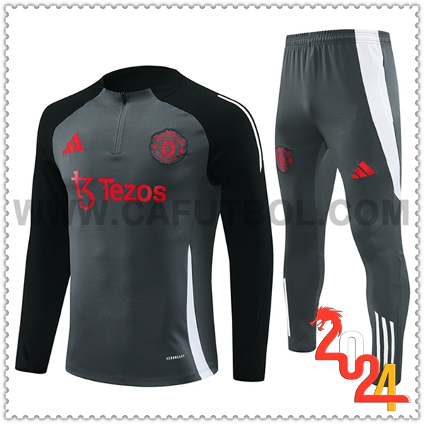 Chandal Futbol Manchester United Gris/Negro/Blanco 2024 2025