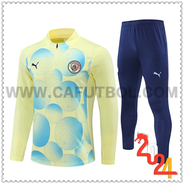 Chandal Futbol Manchester City Amarillo/Azul 2024 2025