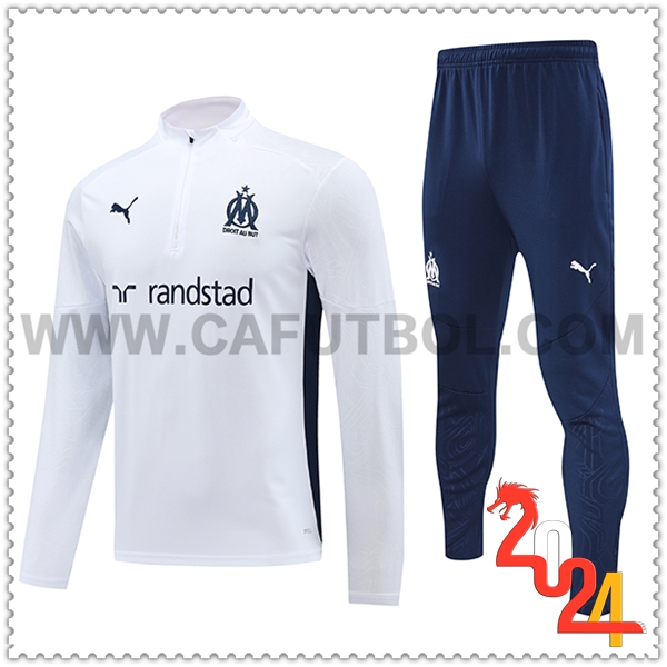 Chandal Futbol Marsella Blanco/Verde 2024 2025 -02