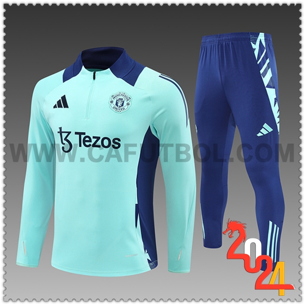 Chandal Futbol Manchester United Ninos Azul 2024 2025