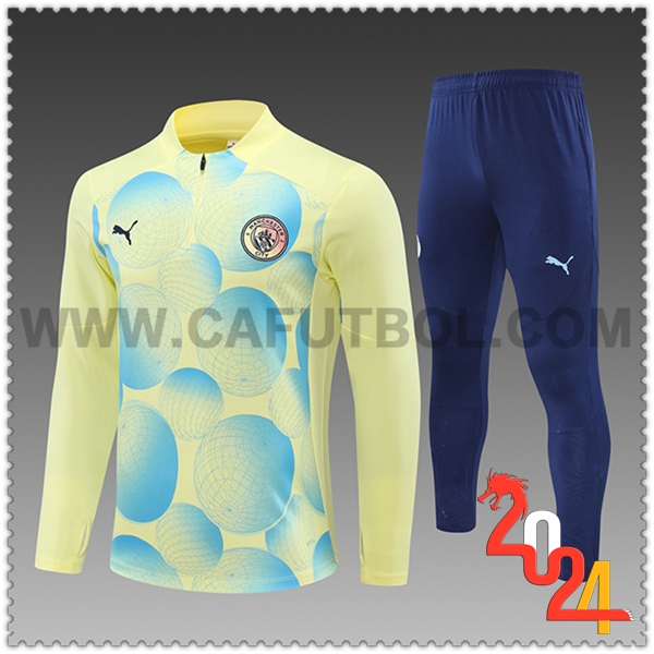 Chandal Futbol Manchester City Ninos Amarillo/Azul 2024 2025