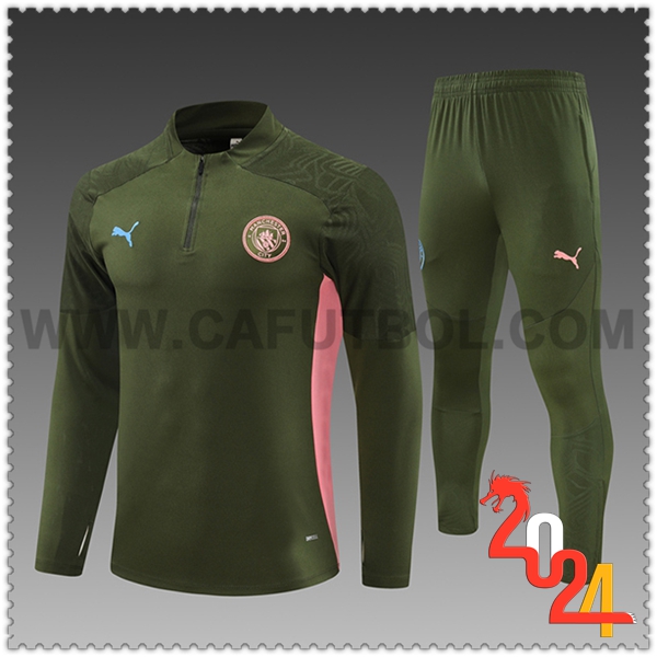 Chandal Futbol Manchester City Ninos Verde/Rosa 2024 2025