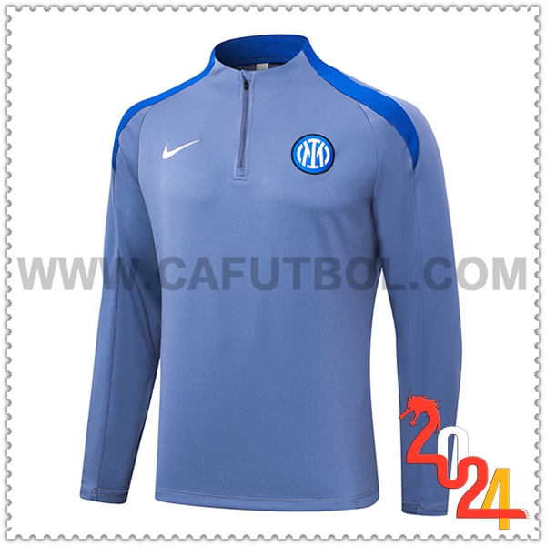 Sudadera Entrenamiento Inter Milan Gris/Azul 2024 2025