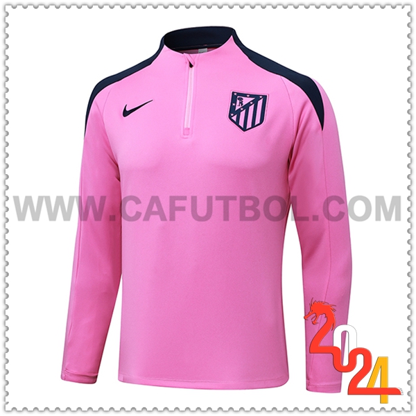 Sudadera Entrenamiento Atletico Madrid Rosa/Azul 2024 2025