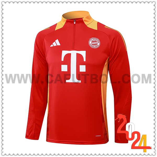 Sudadera Entrenamiento Bayern Munich Rojo/Naranja 2024 2025