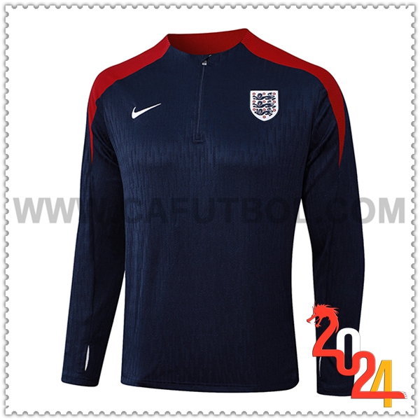 Sudadera Entrenamiento Inglaterra Azul/Rojo 2024 2025