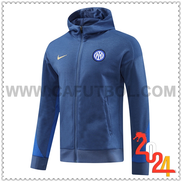 Chaqueta Con Capucha Inter Milan Azul 2024 2025