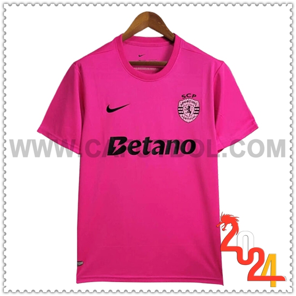 Camiseta Futbol Sporting Rosa Edicion especial 2024 2025