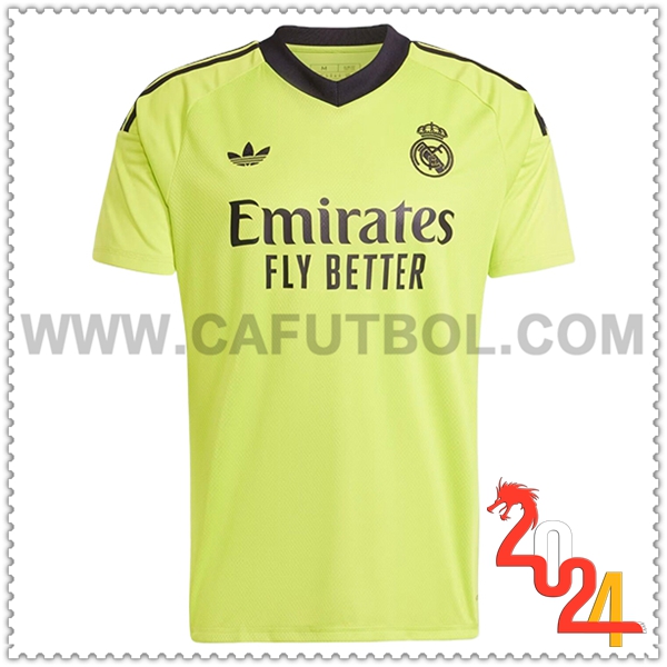 Camiseta Futbol Portero Real Madrid Verde 2024 2025