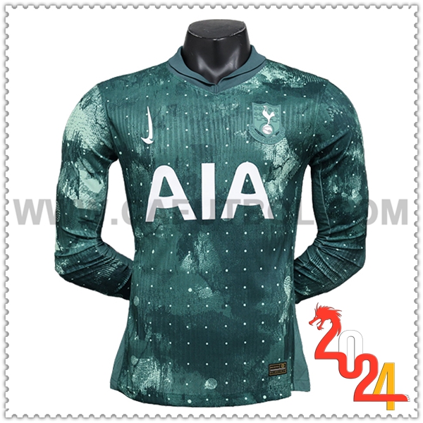 Tercero Camiseta Futbol Tottenham Hotspurs Mangas largas 2024 2025