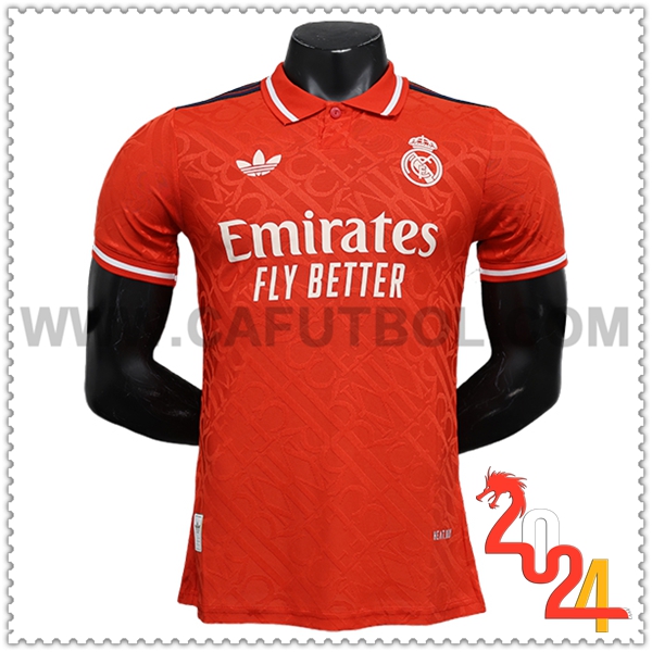 Camiseta Futbol Real Madrid Rojo Edicion especial 2024 2025