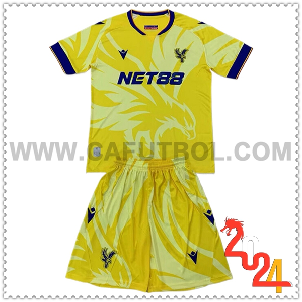 Segunda Equipacion del Crystal Palace Ninos 2024 2025