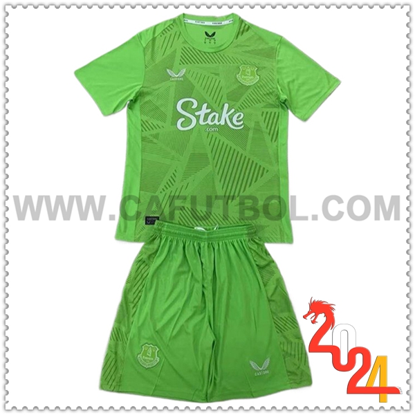 Equipacion del Portero Everton Ninos Verde 2024 2025